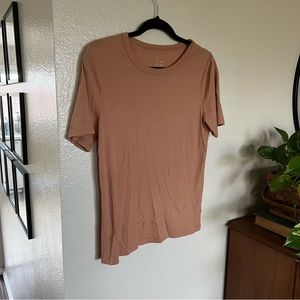 A New Day Peach Ribbed Tee T Shirt